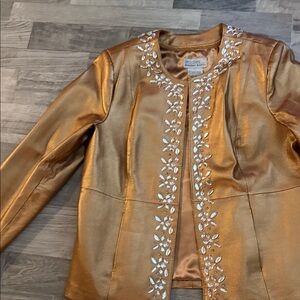 Bronwyn Gold Women's Embellished Blazer